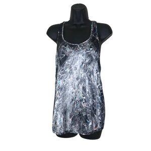 Helmut Lang Silk Ice Pound Printed Top Size S